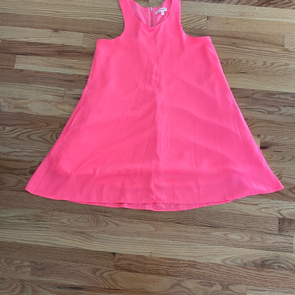 Vibrant Pink Sleeveless Mini Dress